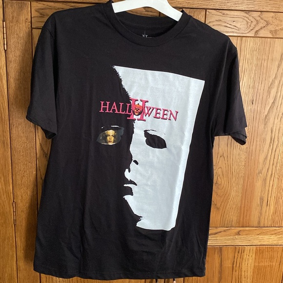 HALLOWEEN II, Michael Myers Face, Short Sleeve Tee Shirt Black, Sz M, Cotton NWT - Picture 5 of 7